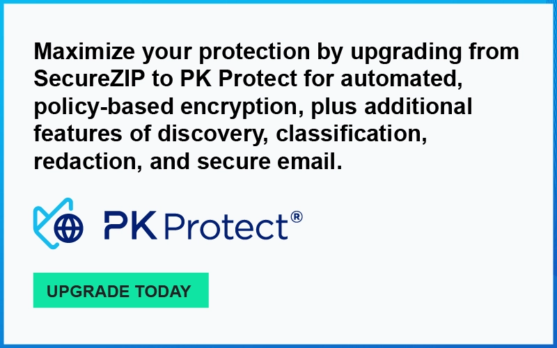 Upgrade from SecureZIP to PK Protect